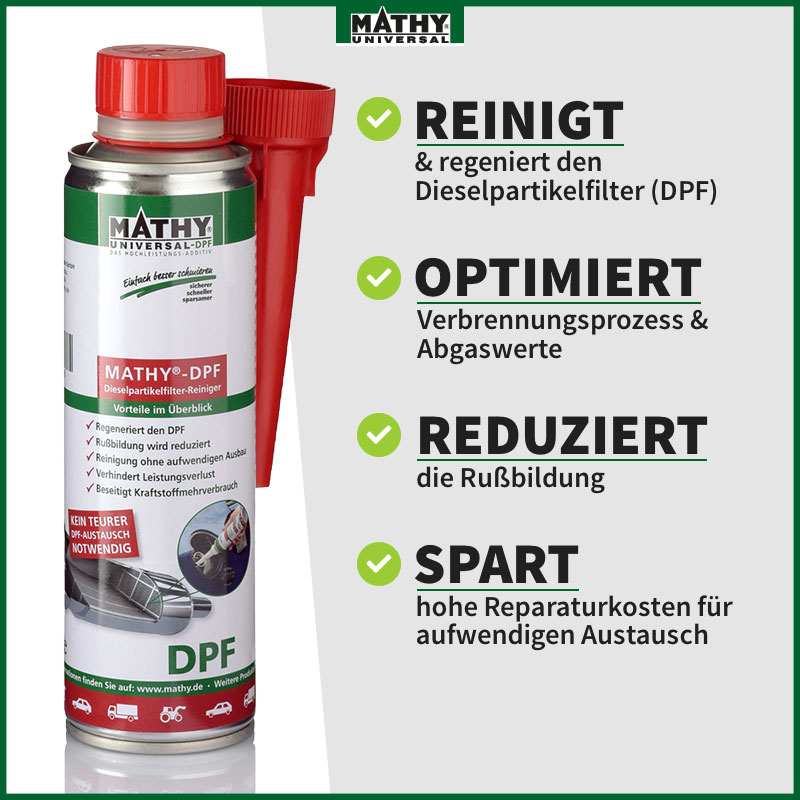 MATHY-DPF Partikelfilter Reiniger Diesel - DPF Reiniger - Diesel