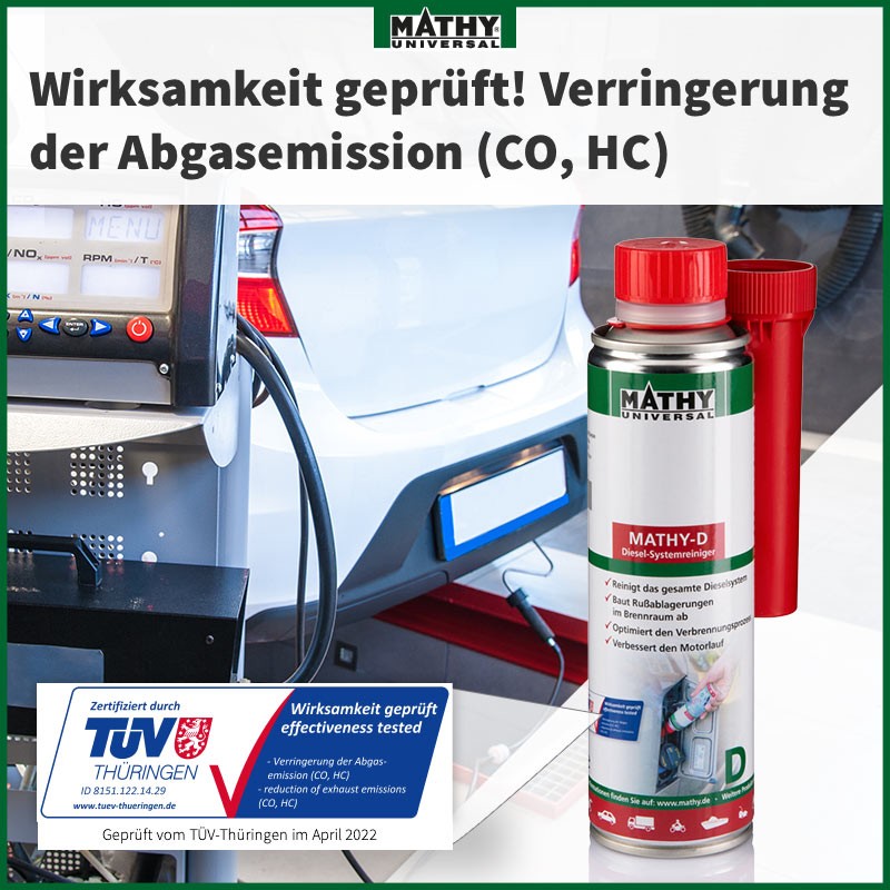 MATHY AGR-Kur, Abgasrückführungsventil-Reiniger + Diesel-Systemreiniger